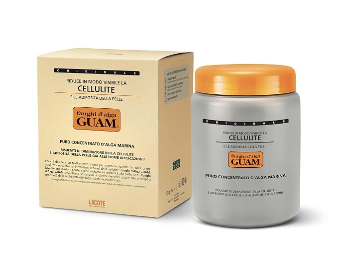 GUAM Original Hot Seaweed Mud Body Wrap - 1000 g, product packaging and container