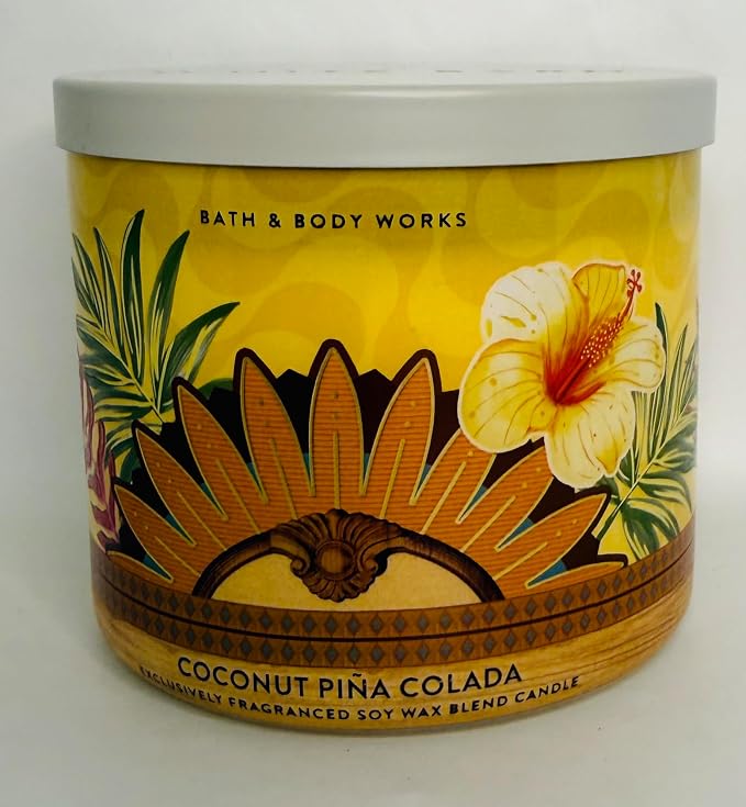 COCONUT PIÑA COLADA Bath & Body Works 3 Wick Candle alternate view 2