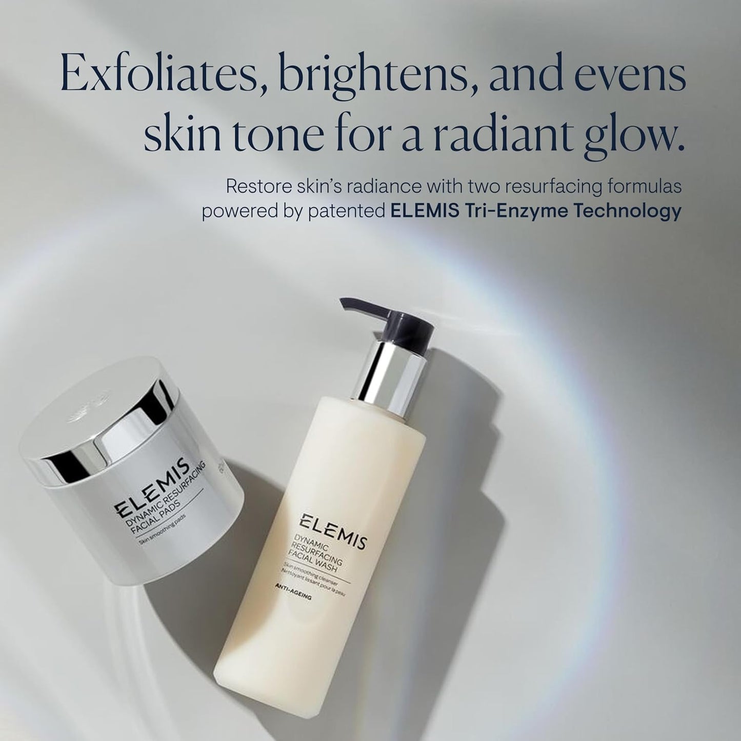 ELEMIS Dynamic Duo Skincare Set – Luxury Spa Cleanser & Exfoliating Facial Pads