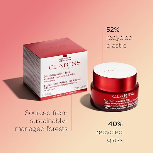 CLARINS Super Restorative Day Cream additional skincare routine image for luxury anti-aging skincare and hydration