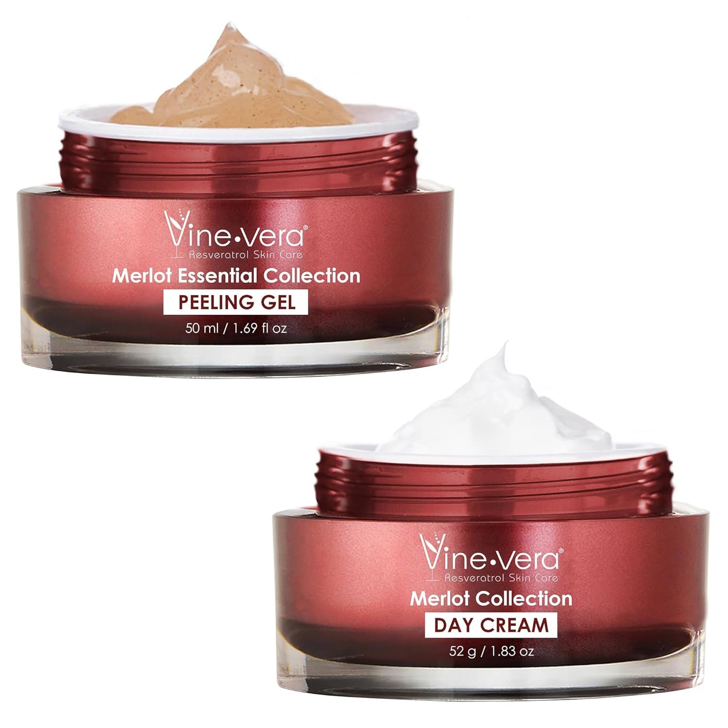 Vine Vera Merlot Facial Care Set – Peeling Gel & Day Cream