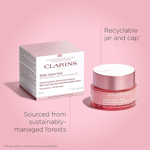 CLARINS Multi-Active Night Moisturizer additional skincare routine image for luxury anti-aging skincare and hydration