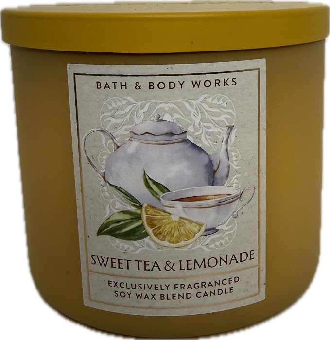 SWEET TEA & LEMONADE Bath & Body Works 3 Wick Candle