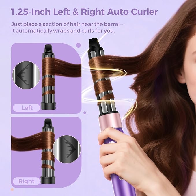 Vincofy Vincofy 7 in 1 Hair Styler Dryer Brush Set Purple product image 5