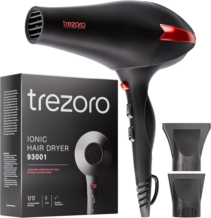 TREZORO TREZORO Professional Ionic Ceramic Tourmaline Hair Dryer 2000W product image 1