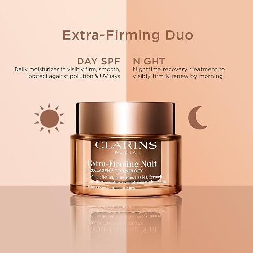 CLARINS Extra-Firming Day Moisturizer SPF 15 ingredient or formula highlight image for luxury anti-aging skincare and hydration