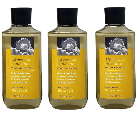 AFTERNOON SUNSHINE Bath & Body Works Shower Gel 3-Pack 