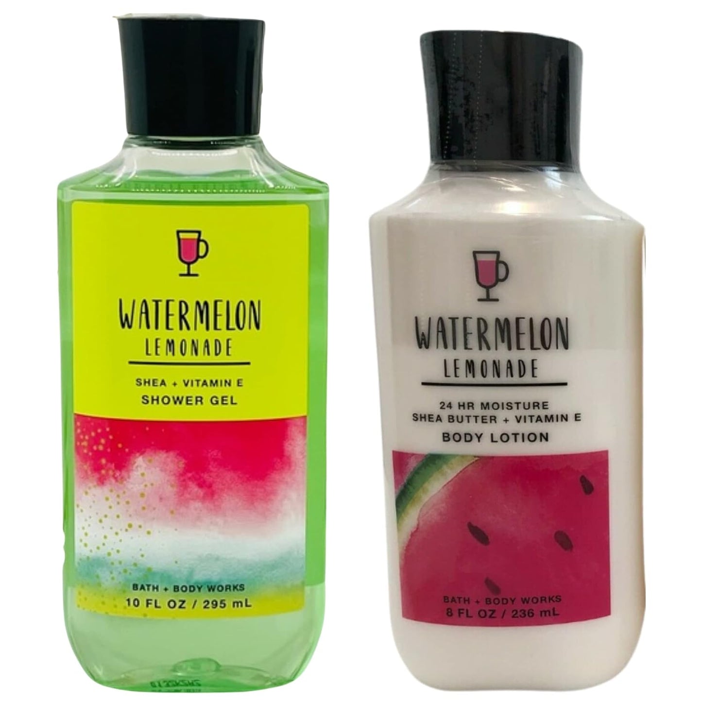 WATERMELON LEMONADE Bath & Body Works Shower Gel and Body Lotion Set