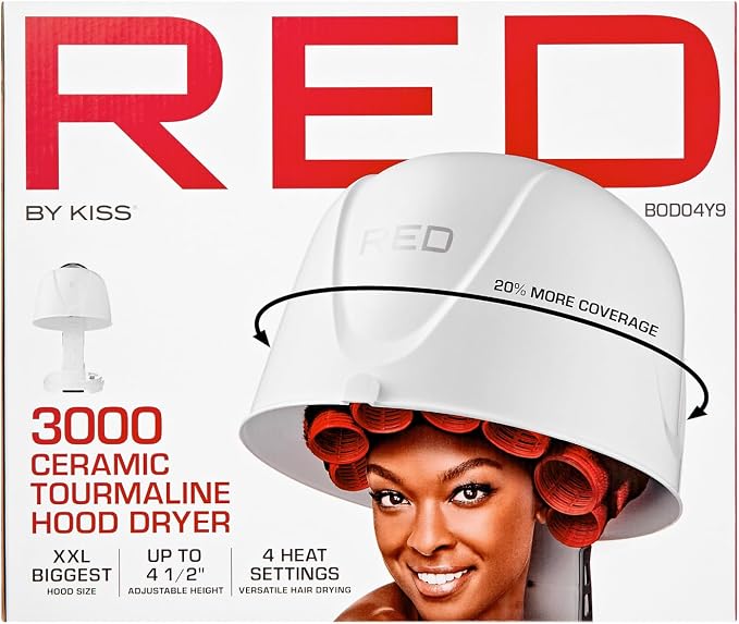 Red by Kiss Red by Kiss 3000 Ceramic Tourmaline Professional Hood Dryer product image 5