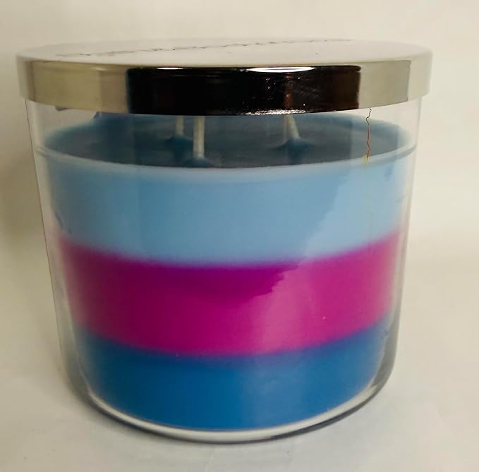 BLUE RASPBERRY SNOW CONE Bath & Body Works 3 Wick Candle alternate view 2