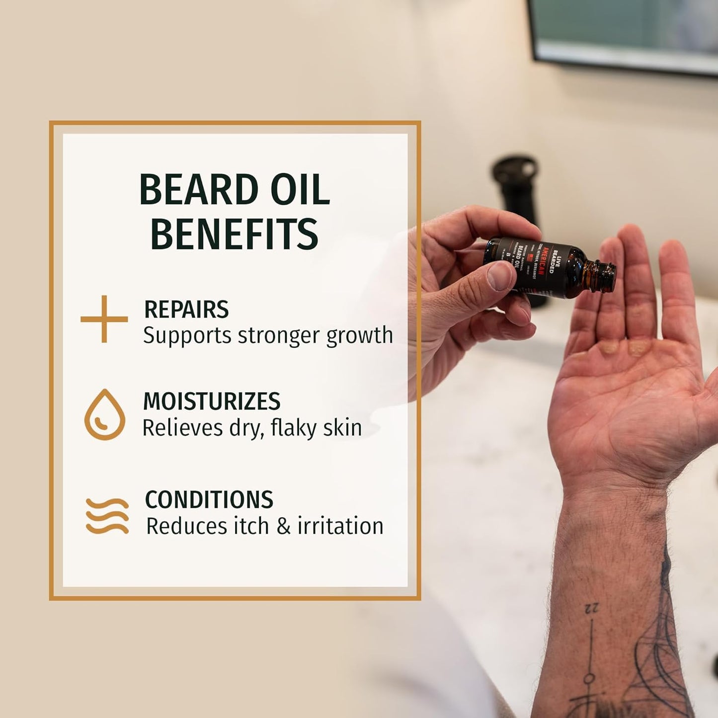 LIVE BEARDED Beard Oil 1880 1 fl oz product image 3