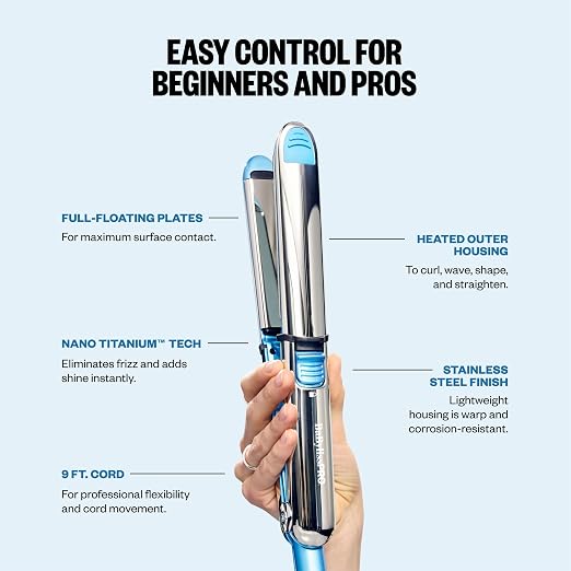 BaBylissPRO BaBylissPRO Nano Titanium Prima Ionic Hair Straightener product image 5