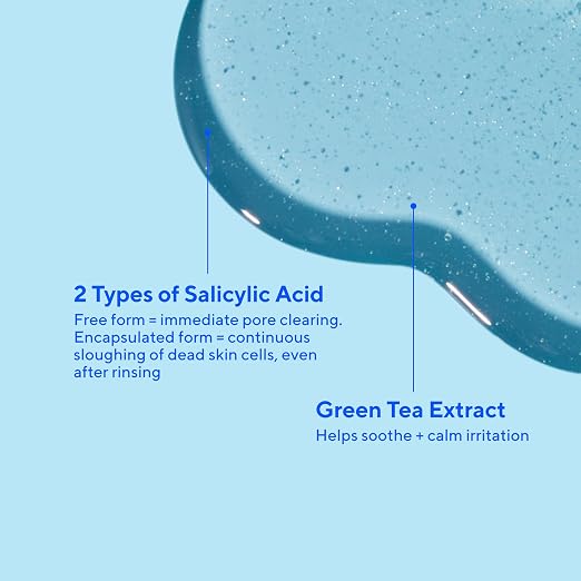 Murad Acne Control Clarifying Cleanser - box and bottle close-up - Murad salicylic acid acne cleanser