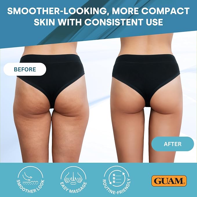 GUAM DREN Cold-Formula Seaweed Body Cream for Heavy-Looking Legs - 200 ml, how-to-use and application details