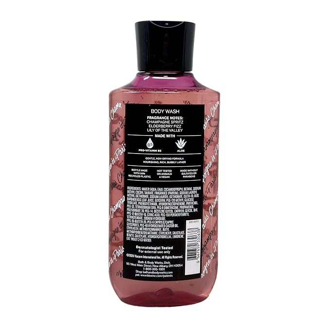 CHAMPAGNE IN PARIS Bath & Body Works Body Wash 3 Pack alternate view 3