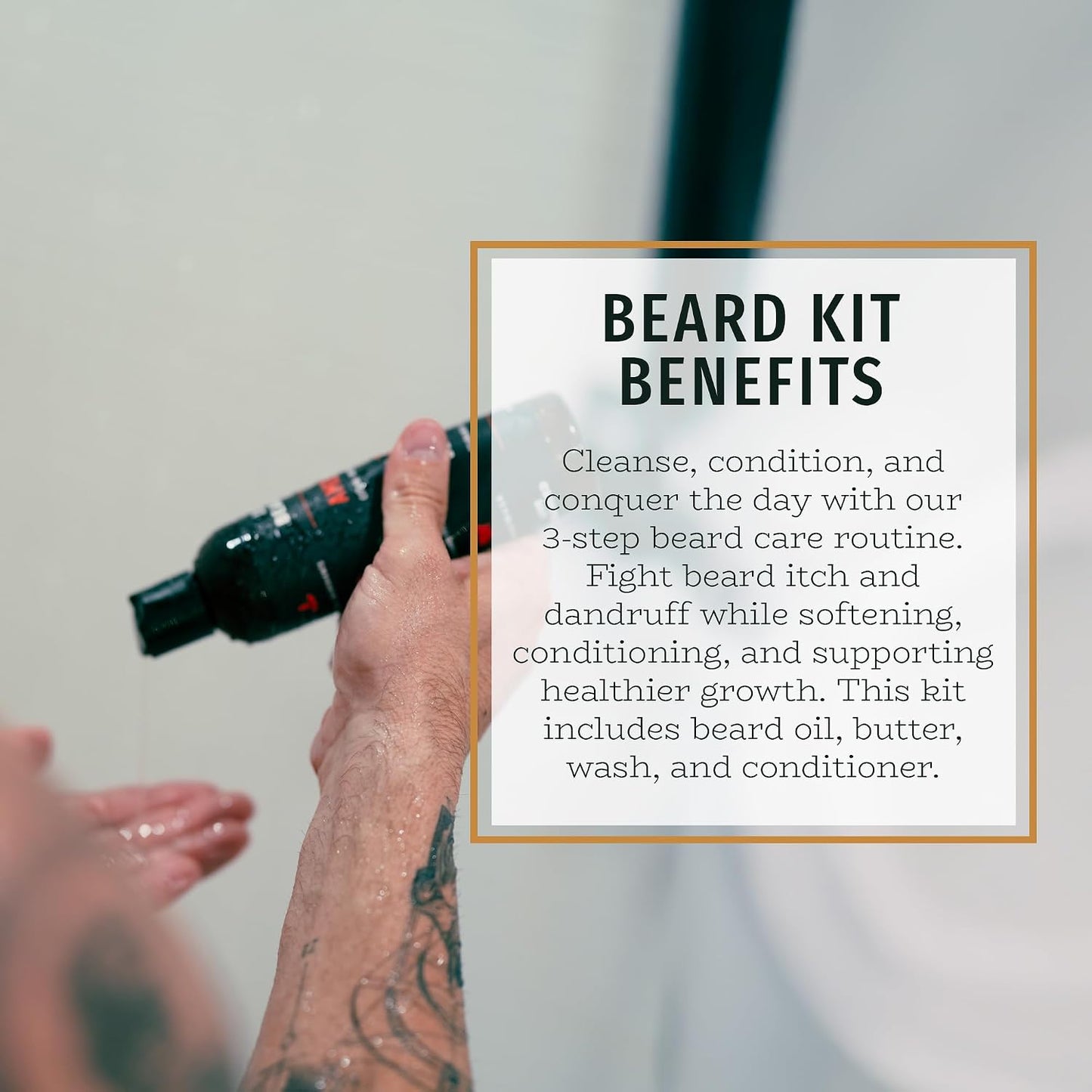 LIVE BEARDED Complete Beard 4 Step Grooming Kit 1880 product image 3