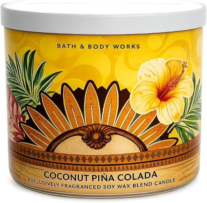 COCONUT PIÑA COLADA Bath & Body Works 3 Wick Candle