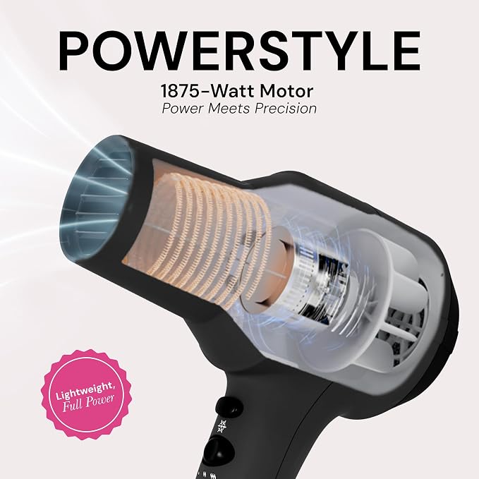L'ANGE HAIR L'ANGE HAIR PowerStyle Turbo Ionic Hair Dryer Black product image 5