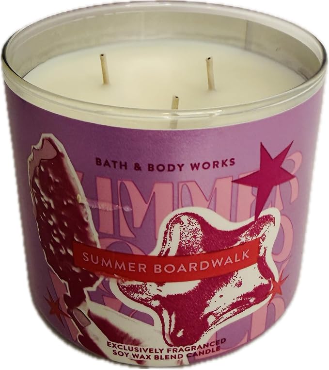 SUMMER BOARDWALK Bath & Body Works 3 Wick Candle