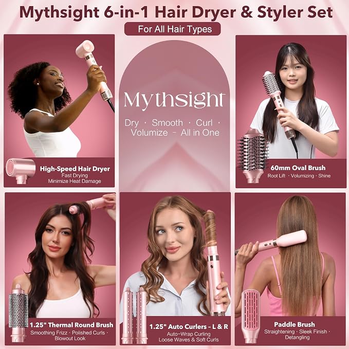 StyleVibe StyleVibe 6 in 1 Air Styler Hair Dryer and Blow Dryer Brush product image 2