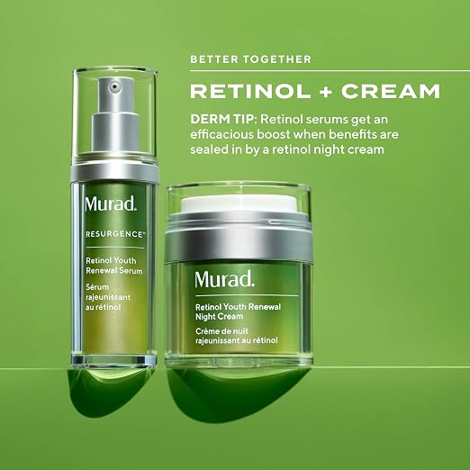 Murad Retinol Youth Renewal Night Cream - lifestyle product angle - Murad retinol anti-aging night cream