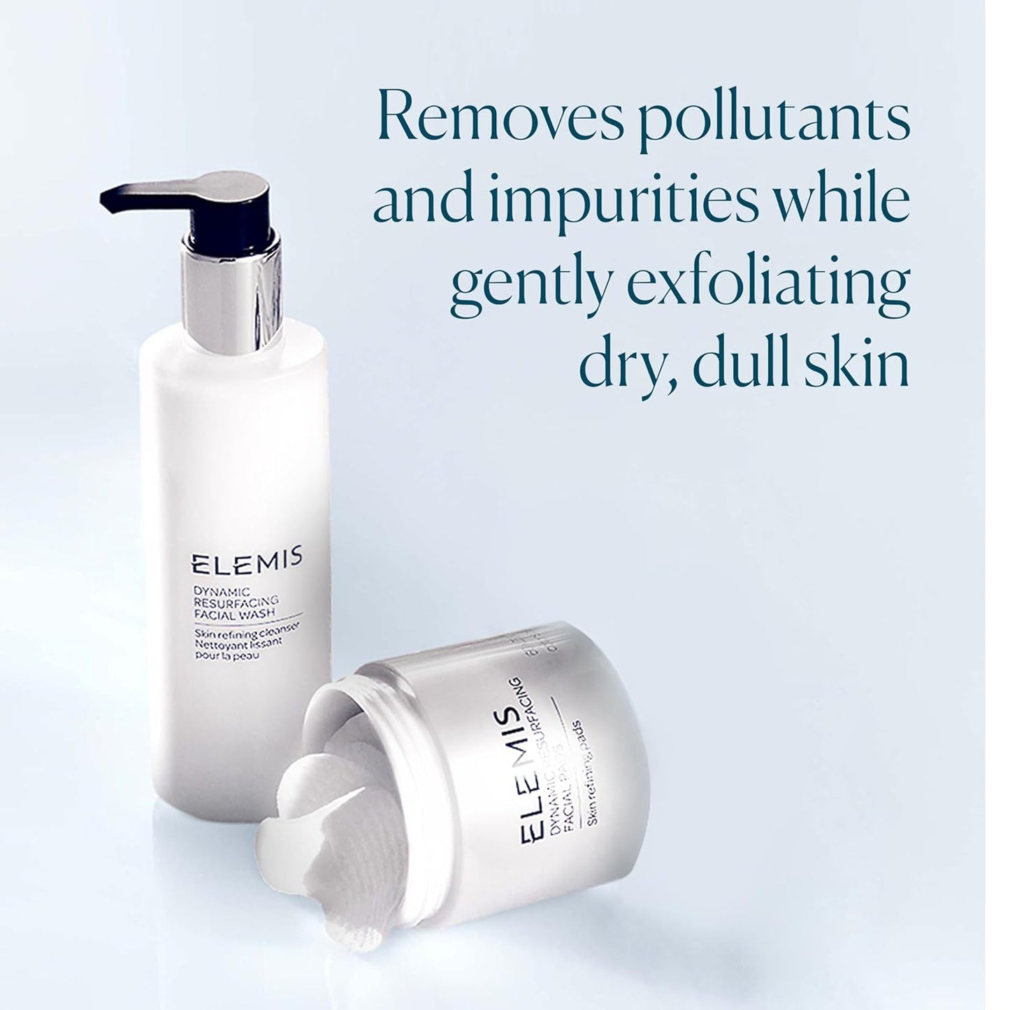ELEMIS Dynamic Duo Skincare Set – Luxury Spa Cleanser & Exfoliating Facial Pads