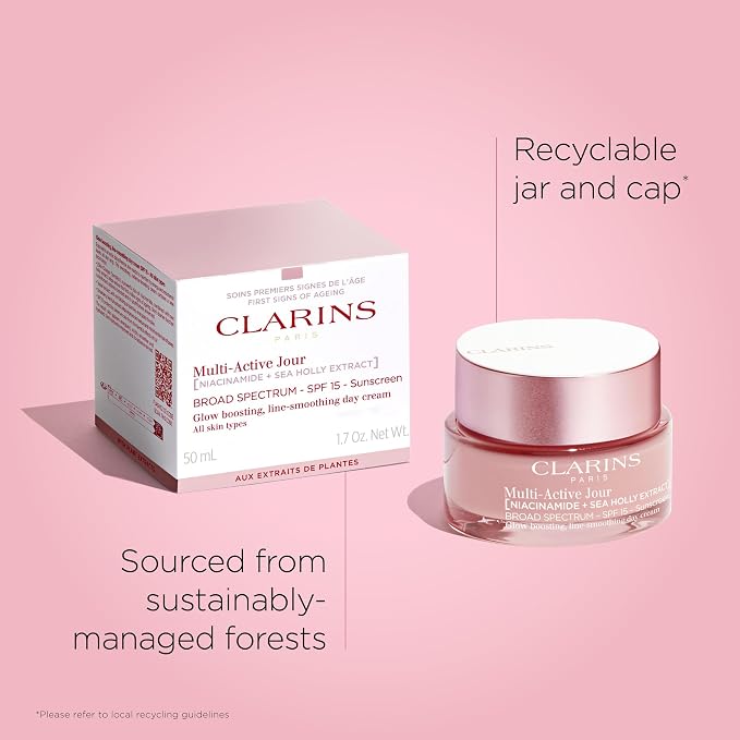 CLARINS Multi-Active Day Cream SPF 15 additional skincare routine image for luxury anti-aging skincare and hydration