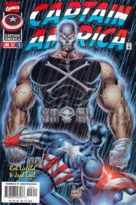 Front cover of Captain America #3 — Crossbones Appearance, published by Marvel Comics, mint condition ungraded collectible comic book, published in 1997.