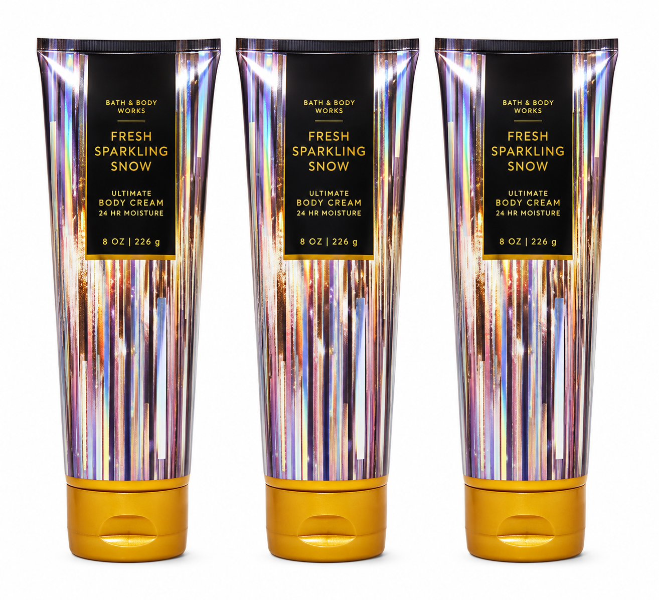 Fresh Sparkling Snow Bath & Body Works Ultra Shea Body Cream 3 Pack