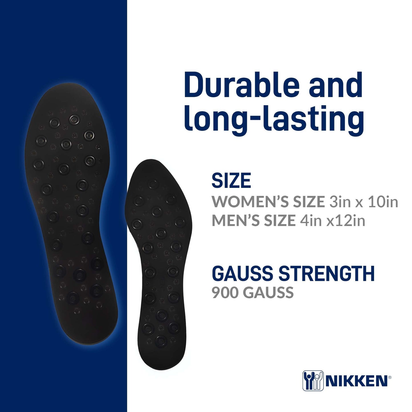 Nikken Kenko mSteps - Insoles 20213 - Women’s Shoe Sizes 5-9, Pair, Cut-to-Fit Design with Magnetic Technology