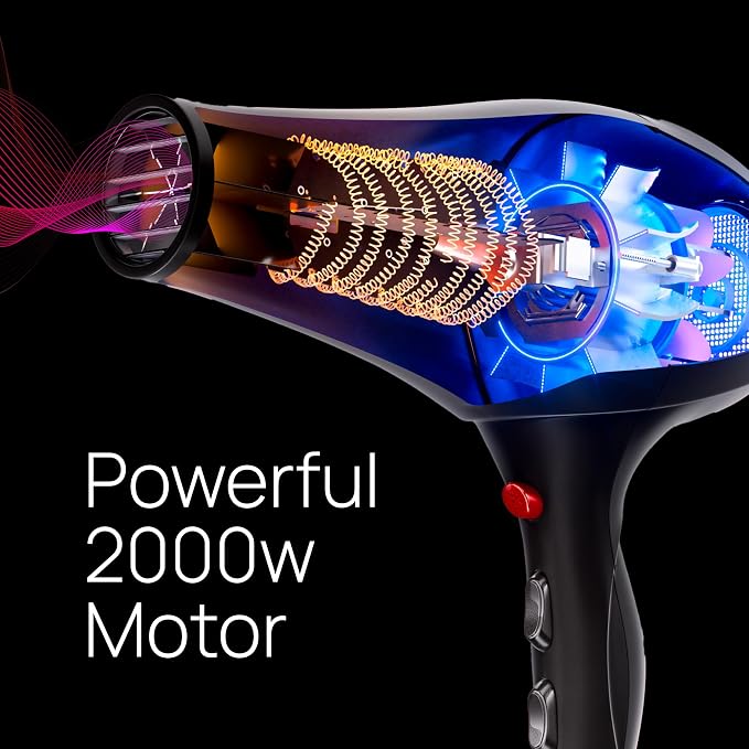 TREZORO TREZORO Professional Ionic Ceramic Tourmaline Hair Dryer 2000W product image 6