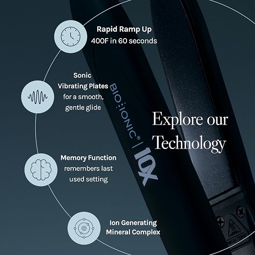 Bio Ionic Bio Ionic 10X Styling Iron Hair Straightener 1 Inch product image 3