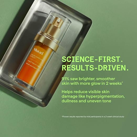 Murad Vita-C Glycolic Brightening Serum - back packaging details - Murad brightening vitamin C serum