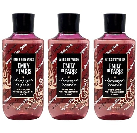 CHAMPAGNE IN PARIS Bath & Body Works Body Wash 3 Pack