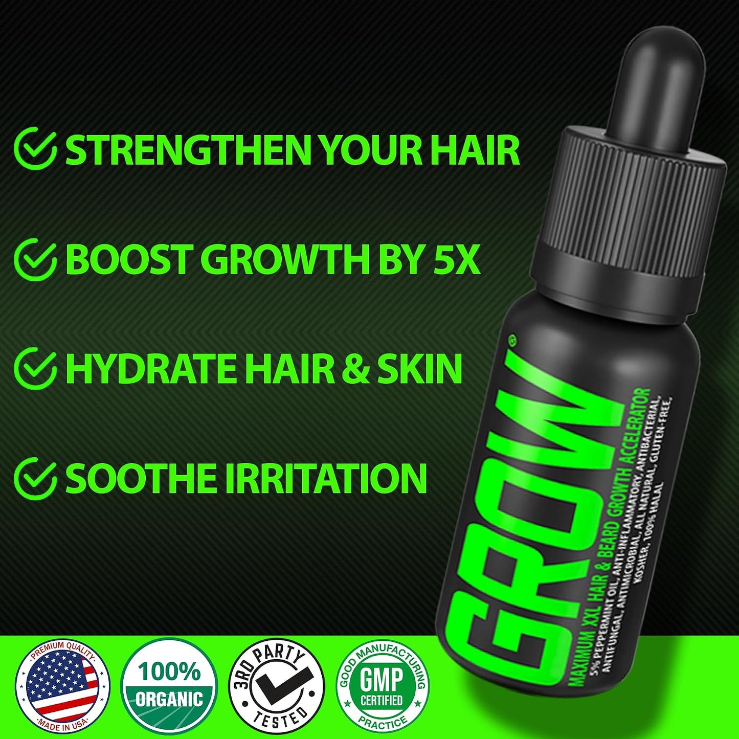 BBS BEST BEARD STUFF GROW XXL Beard Oil and Biotin Beard Balm Kit product image 3