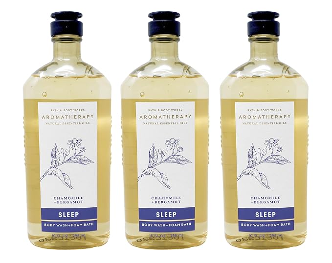 Chamomile + Bergamot Bath & Body Works Aromatherapy Body Wash 3 Pack