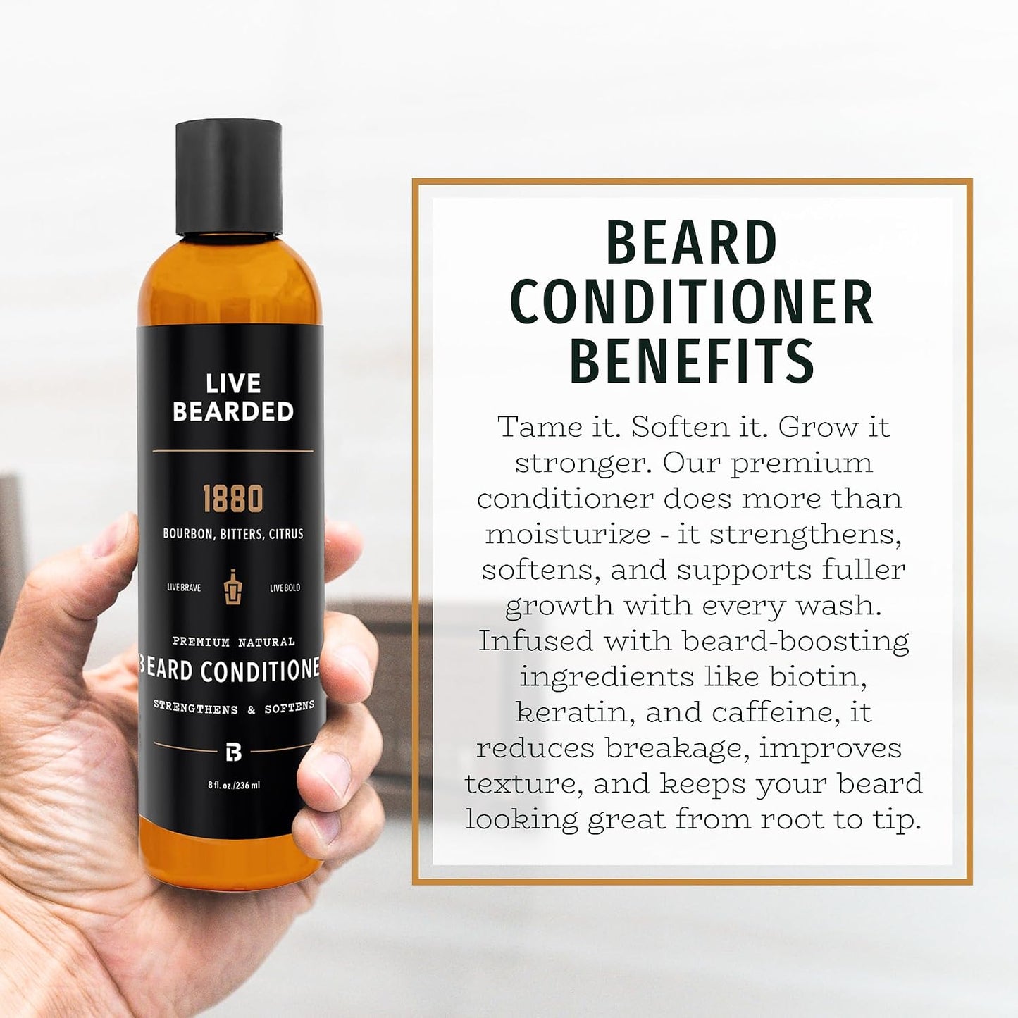 LIVE BEARDED Beard Conditioner 1880 8 fl oz product image 3
