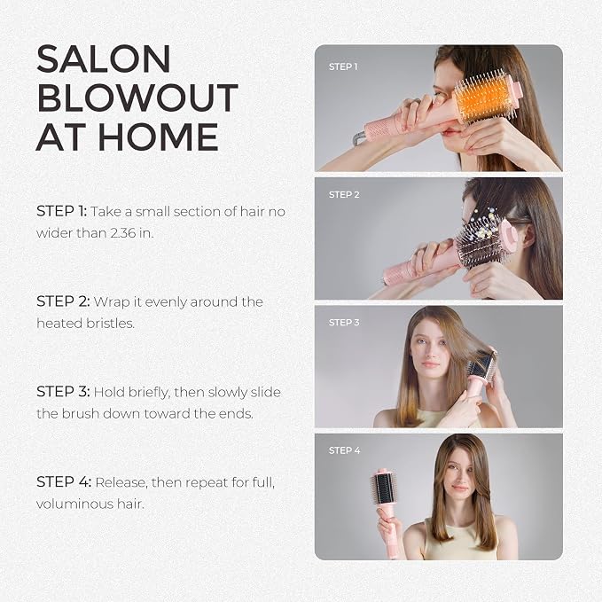 TYMO TYMO 4.0 Ionic Hair Blow Dryer Brush Metal Grey product image 9