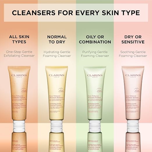 CLARINS Purifying Gentle Foaming Cleanser additional skincare routine image for a luxury facial cleansing routine