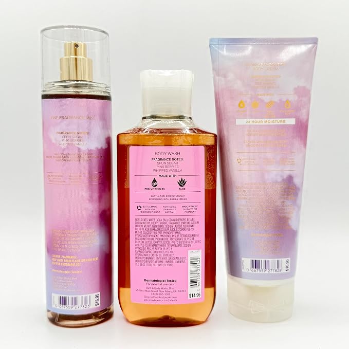 Bath & Body Works COTTON CANDY CLOUDS Body Care Set - alternate view 2