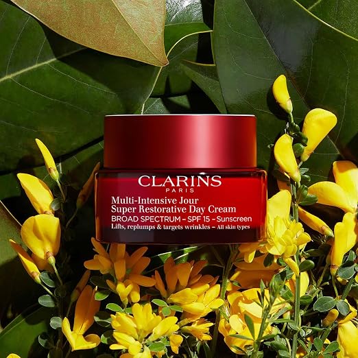CLARINS Super Restorative Day Cream SPF 15 additional product detail image for luxury anti-aging skincare and hydration