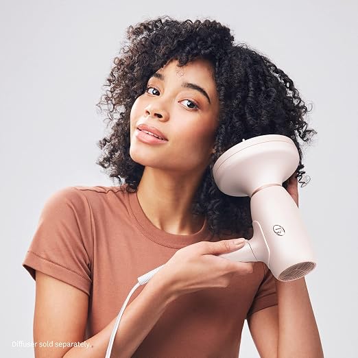 T3 T3 Afar Dual Voltage Travel Hair Dryer Satin Blush product image 10