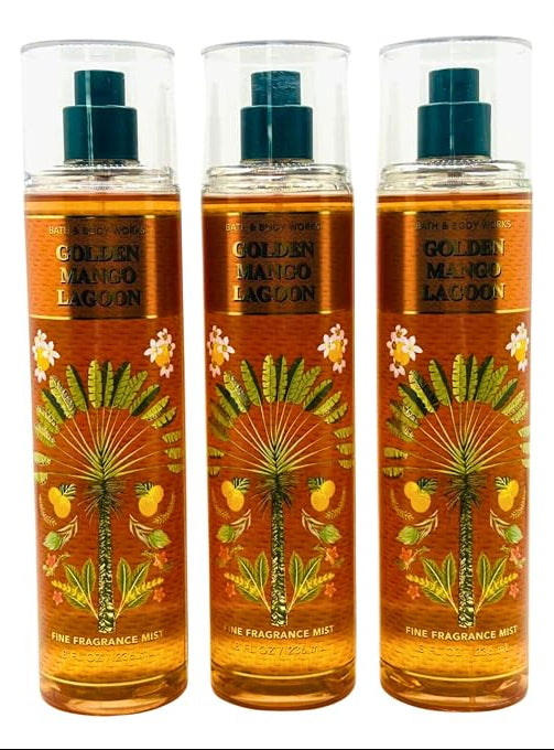 GOLDEN MANGO LAGOON Bath & Body Works Fragrance Mist 3 Pack