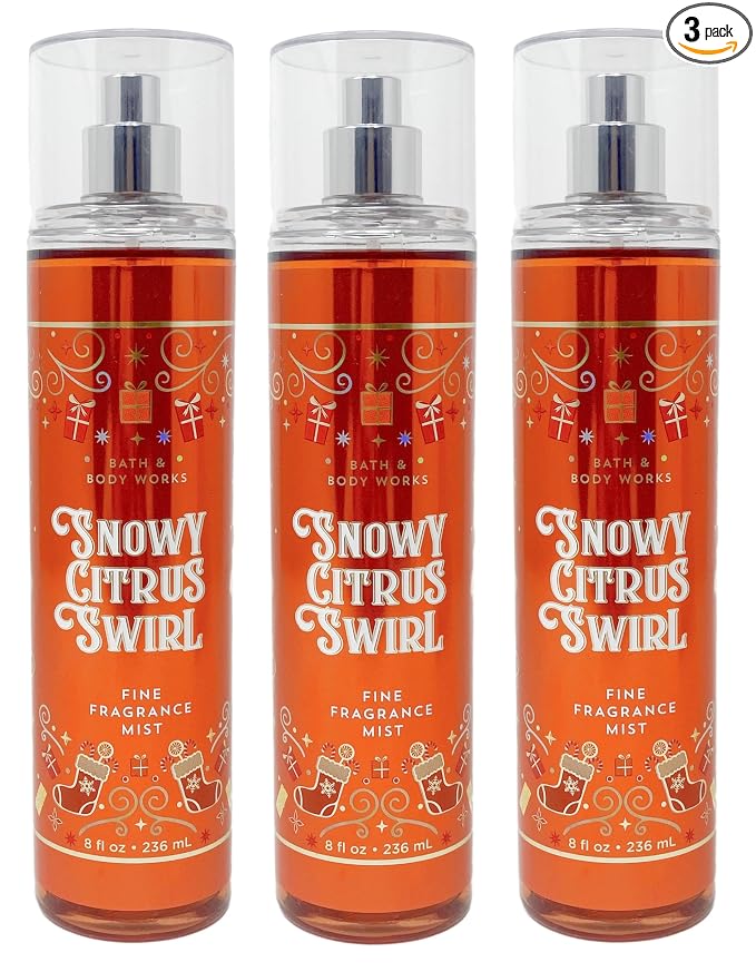 SNOWY CITRUS SWIRL Bath & Body Works Fragrance Mist 3 Pack