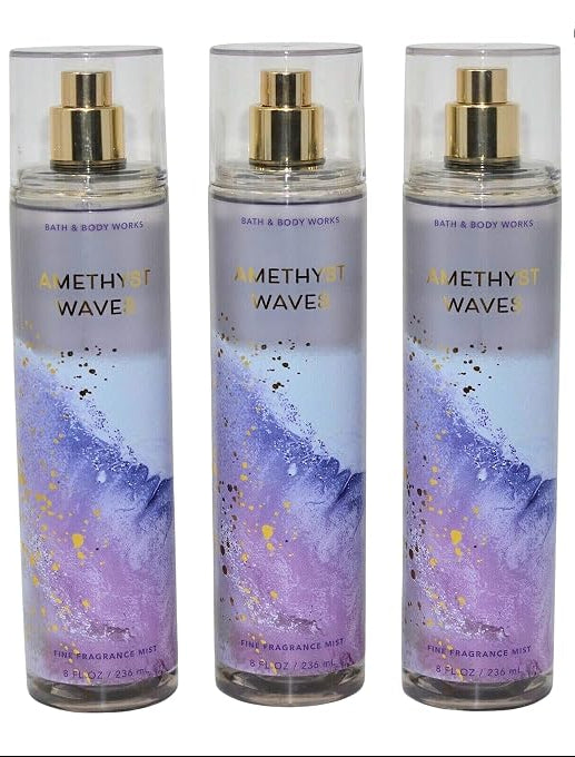 Amethyst Waves Bath & Body Works Fine Fragrance Mist 3 Pack