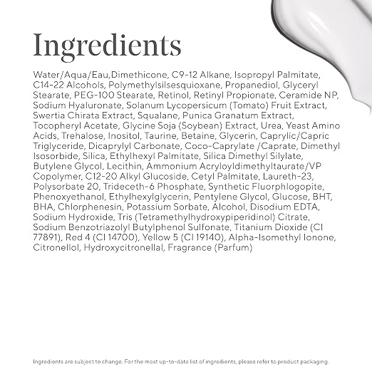 Murad Retinol Youth Renewal Serum - ingredient and routine view - Murad retinol youth renewal face serum