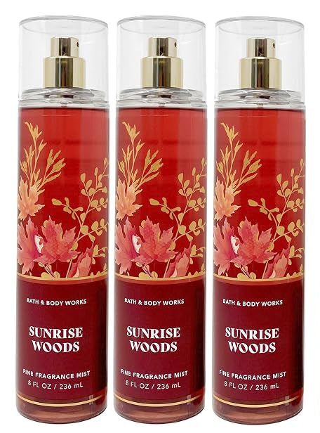 SUNRISE WOODS Bath & Body Works Fine Fragrance Mist 3-Pack