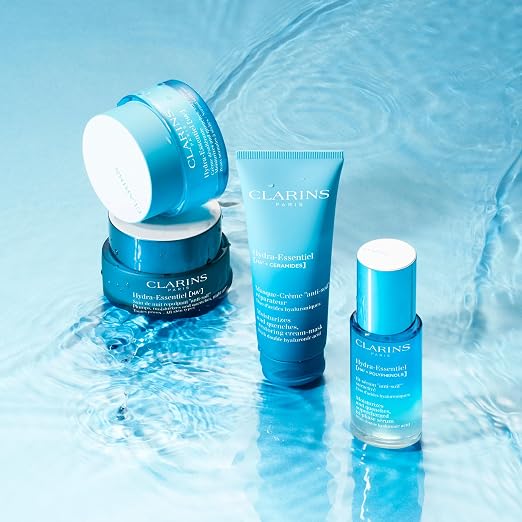 CLARINS Hydra-Essentiel Bi-Phase Serum additional product detail image for anti-aging hydration firmness and radiance