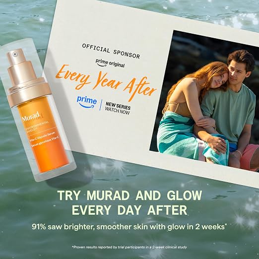 Murad Vita-C Glycolic Brightening Serum - side packaging view - Murad brightening vitamin C serum