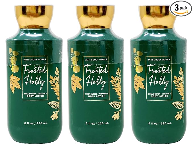 FROSTED HOLLY Bath & Body Works Body Lotion 3 Pack